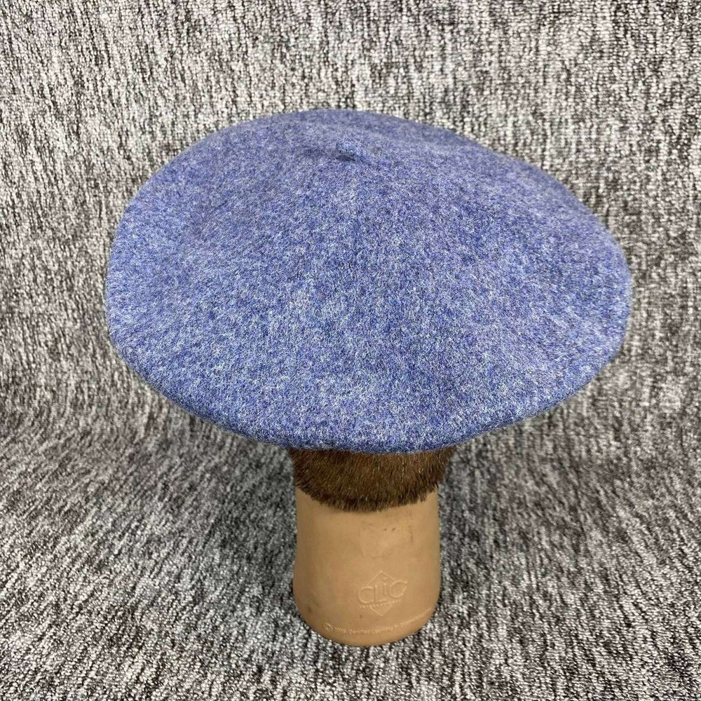 Beret Basque Beret Women One Size Blue 100% Wool De Luxe Classic Winter Hat